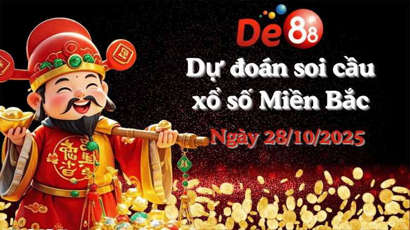 DE88 Dự đoán soi cầu xổ số miền Bắc hôm nay ngày 28/10/2025 [Đỉnh Nhất]