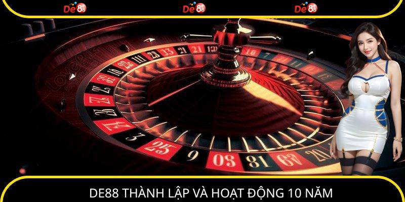 Nhà cái DE88 hoạt động 1 thập kỉ trên thị trường online